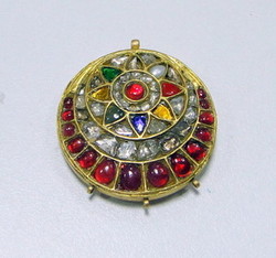 Manufacturers Exporters and Wholesale Suppliers of Kundan Meena Pendant Jaipur Rajasthan